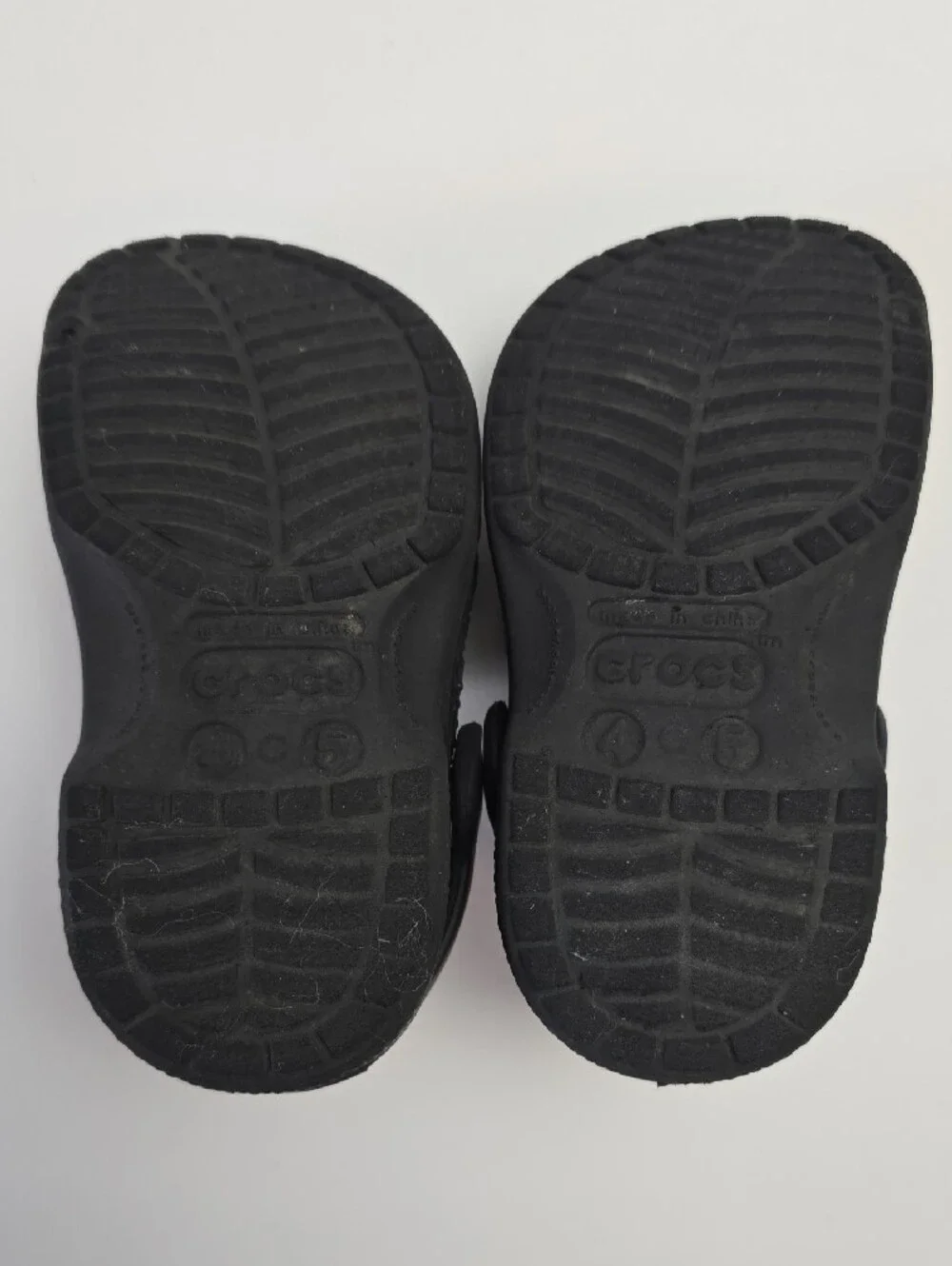CROCS Baya Kids Black Slip-On Clogs with Heel Strap